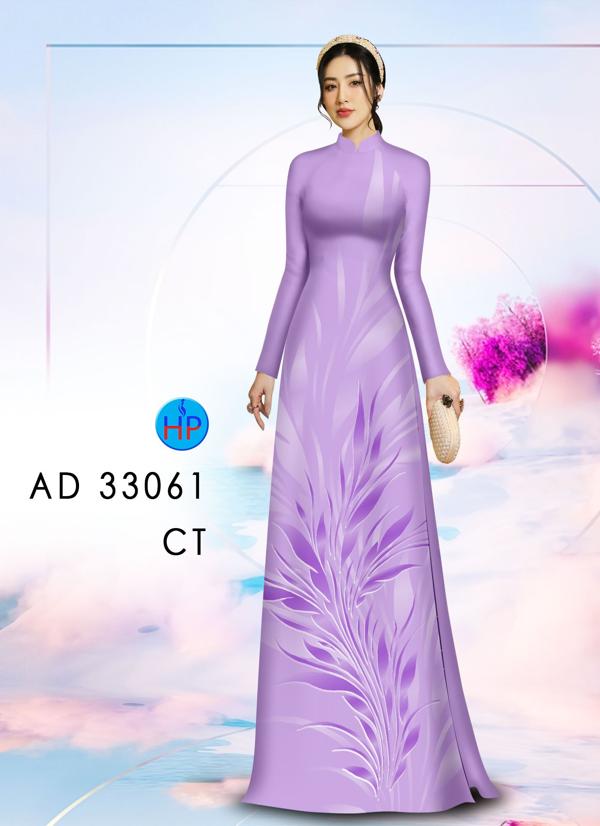 Vải Áo Dài Hoa In 3D AD 33061 8